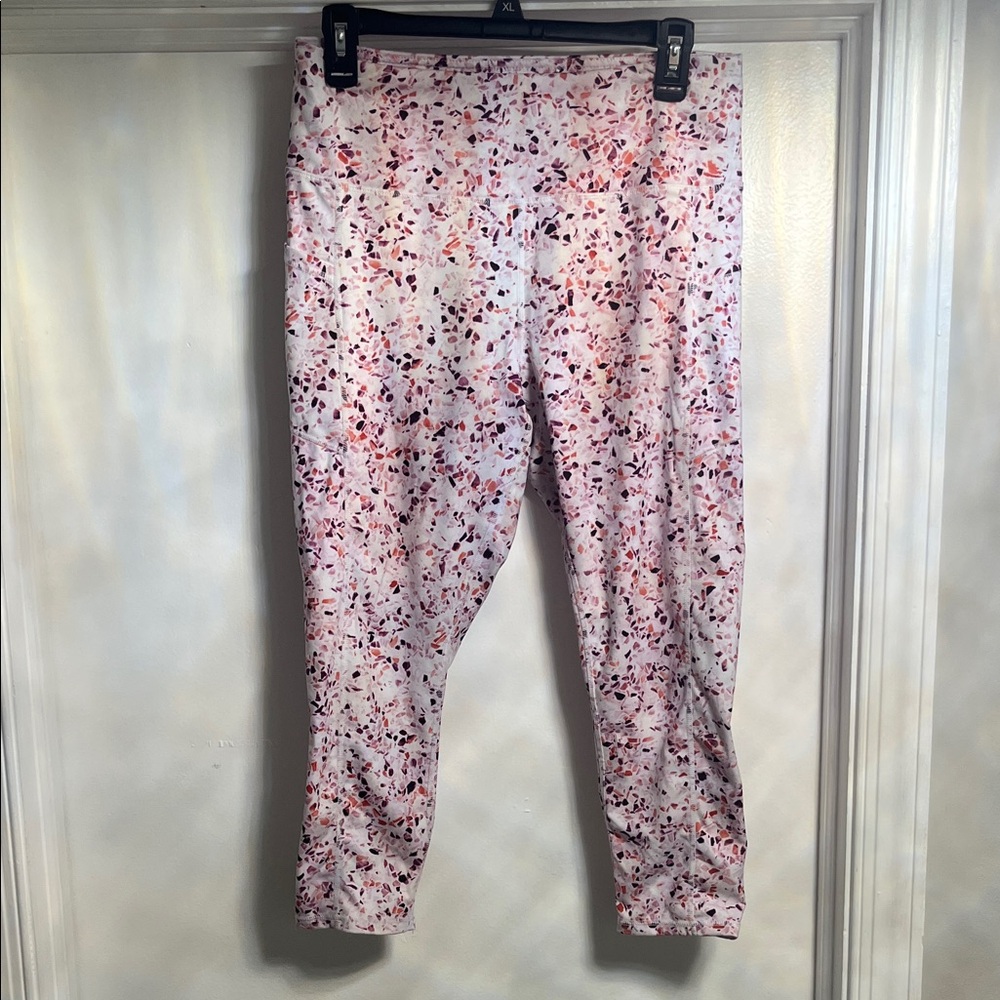 GAIAM Women's Pink Patterned Leggings